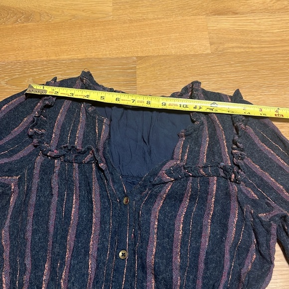 Anthropologie Midnight Ruffled midi dress women’s size S NWOT - Picture 13 of 16